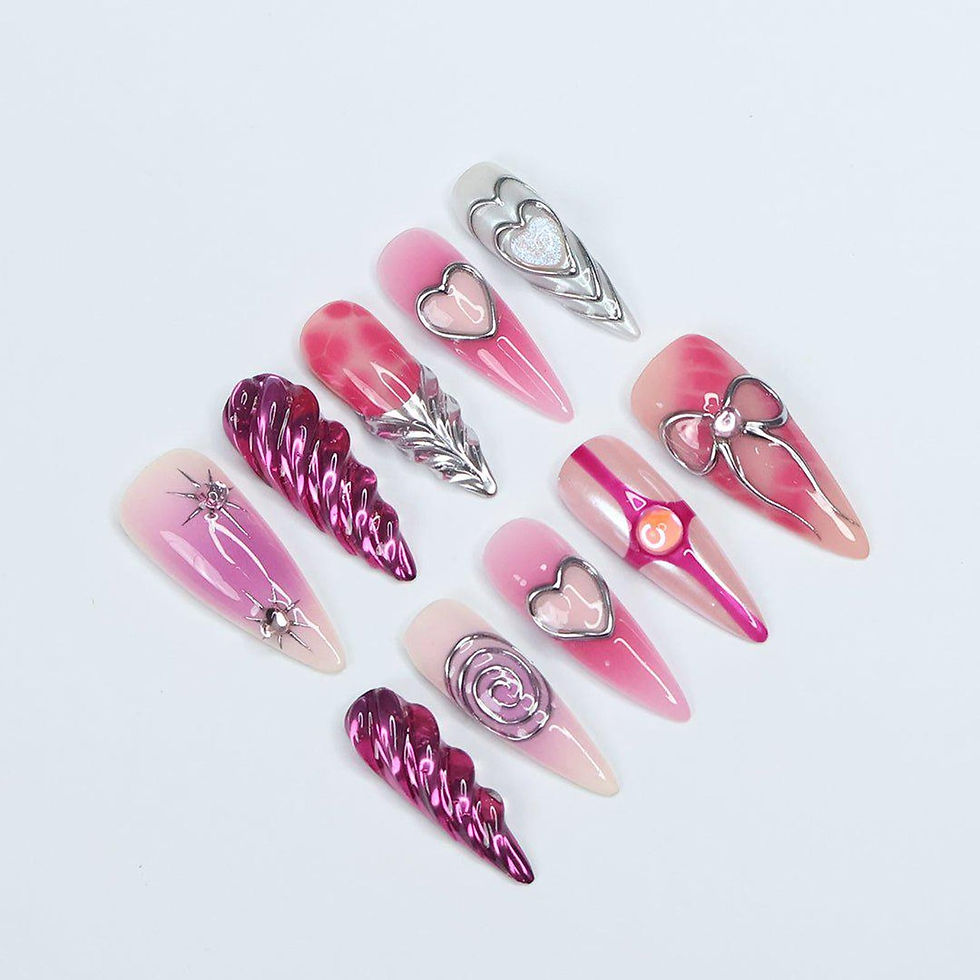 Thumbnail: press on nails, custom nails, fake nails, Nails Art, custom nail, Gift for her