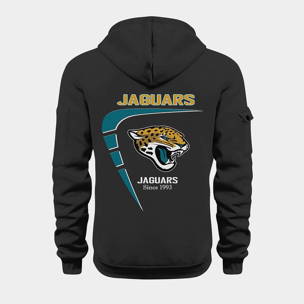 Thumbnail: Jacksonville Jaguars Black Quarter Zip Hoodie