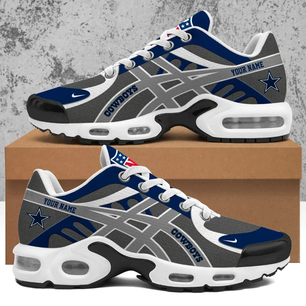 Dallas Cowboys Custom Air-Style Sneakers V.11