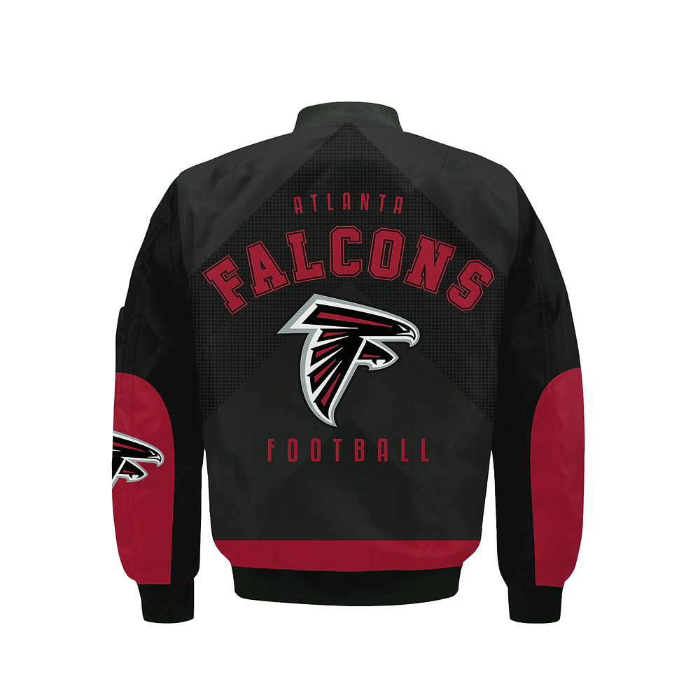 Thumbnail: Atlanta Falcons Football Team 2024 - 25 Stay Ahead Of The Trend Bomber Jacket