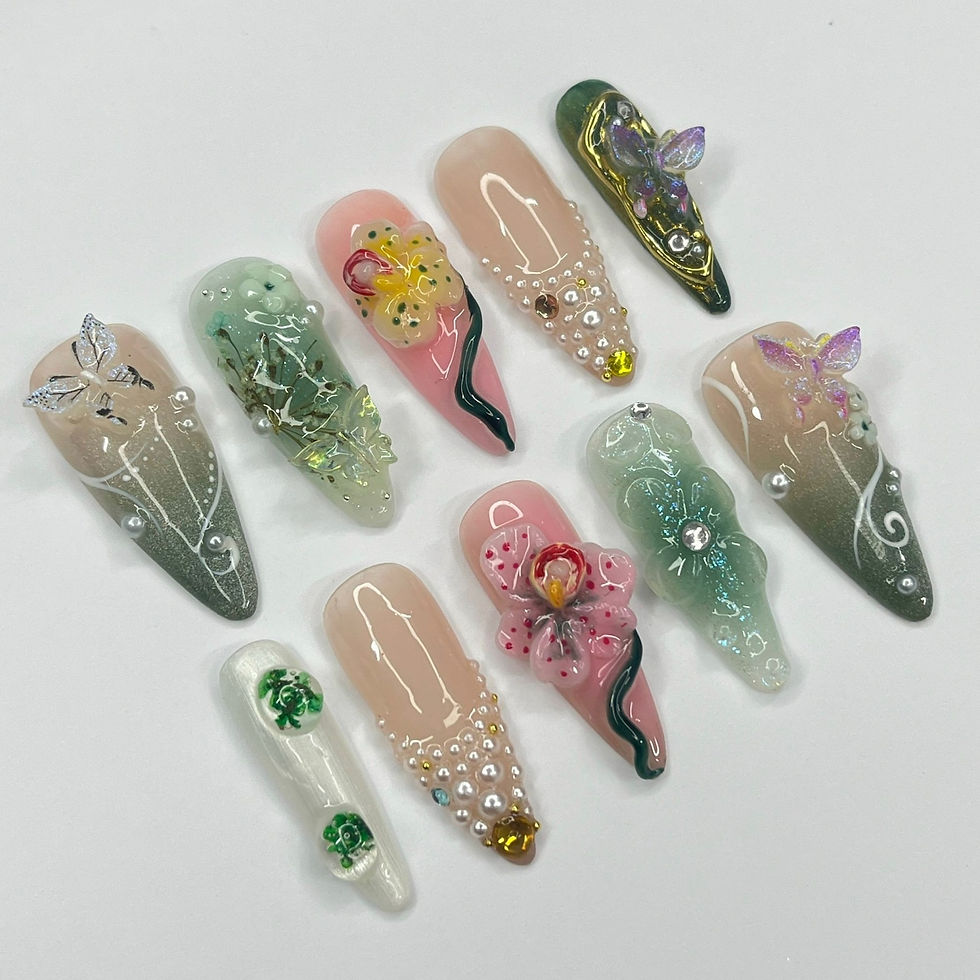 Thumbnail: press on nails, custom nails, fake nails, Nails Art