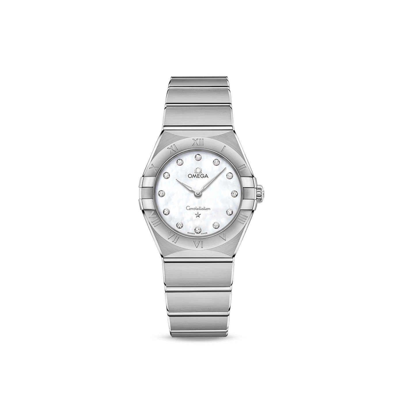 Omega Constellation Quartz, 28mm White Dial Ref# 131.10.28.60.55.001