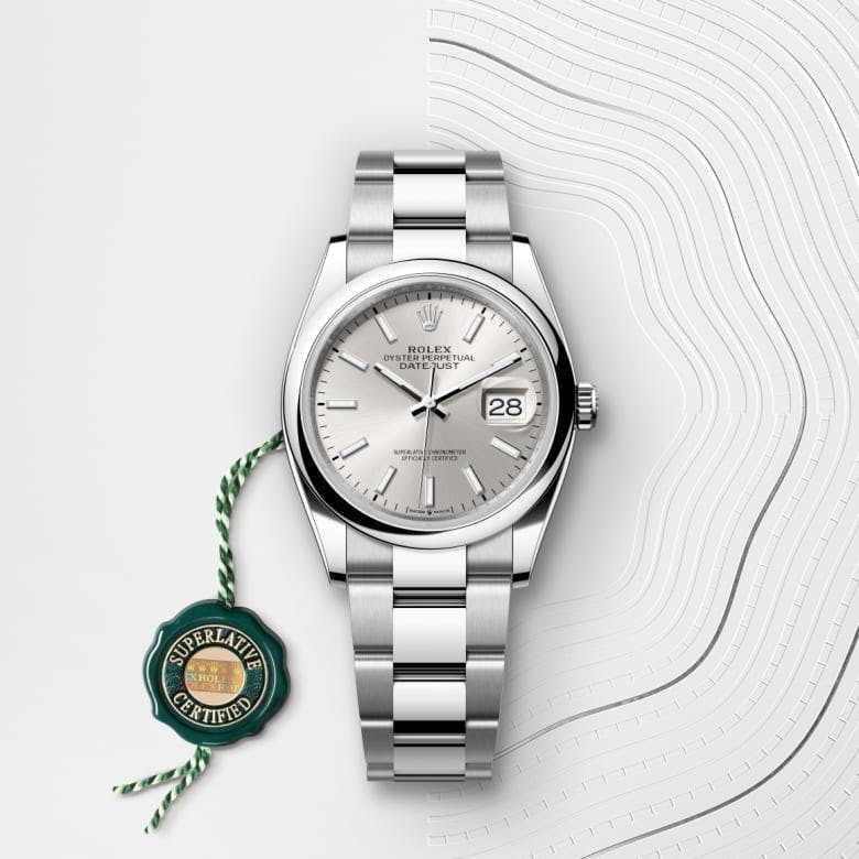 Thumbnail: Rolex Datejust 36, Oystersteel, Silver Ref# 126200-0002