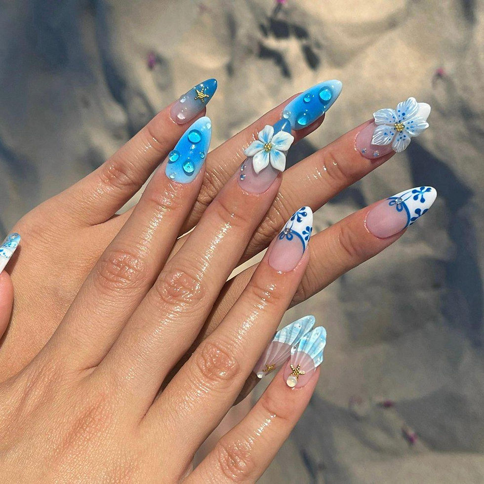 Thumbnail: press on nails, custom press on nails, fake nails, Nails Art