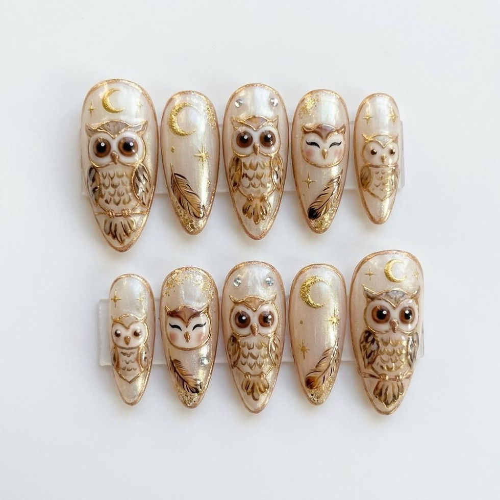 Thumbnail: press on nails, custom press on nails, fake nails, Nails Art