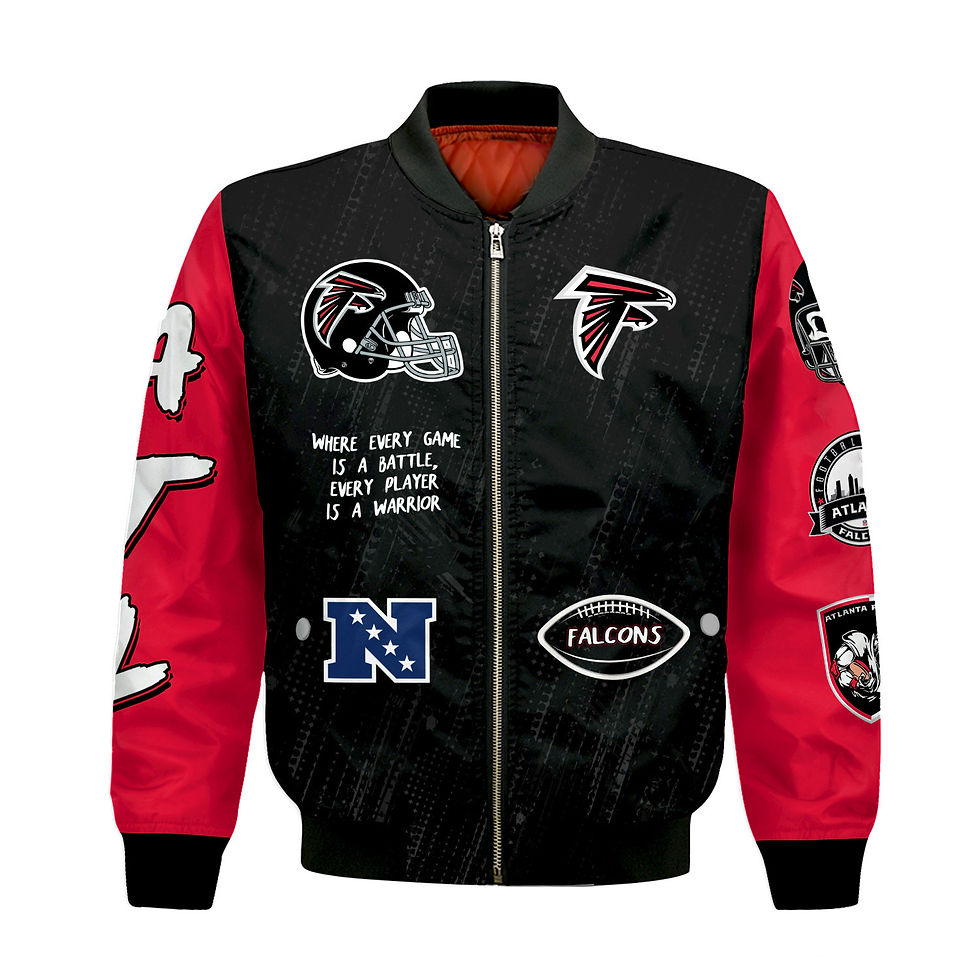 Thumbnail: Atlanta Falcons National Football League Conquer Every Field Bomber Jacket