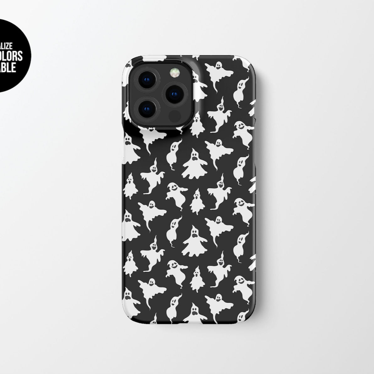 Ghost Phone Case Cover | Halloween Abstract Hard Shell Prote Ghost Cover Hal [3]