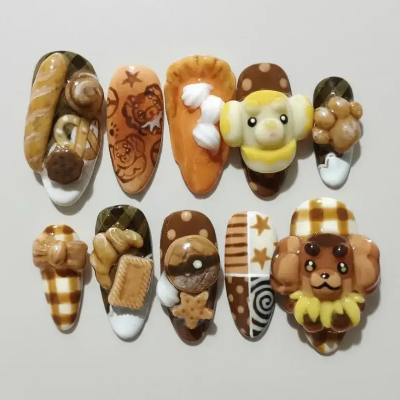 press on nails, custom press on nails, fake nails, Nails Art