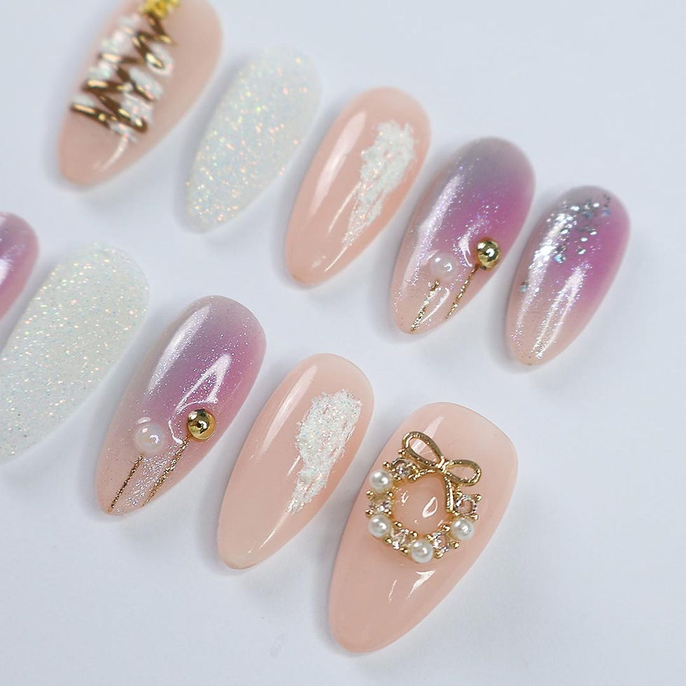 Thumbnail: press on nails, custom press on nails, fake nails, Nails Art