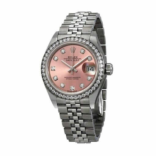 Thumbnail: Rolex Datejust 126234 36mm Pink Gem-Set Dial Jubilee Watch