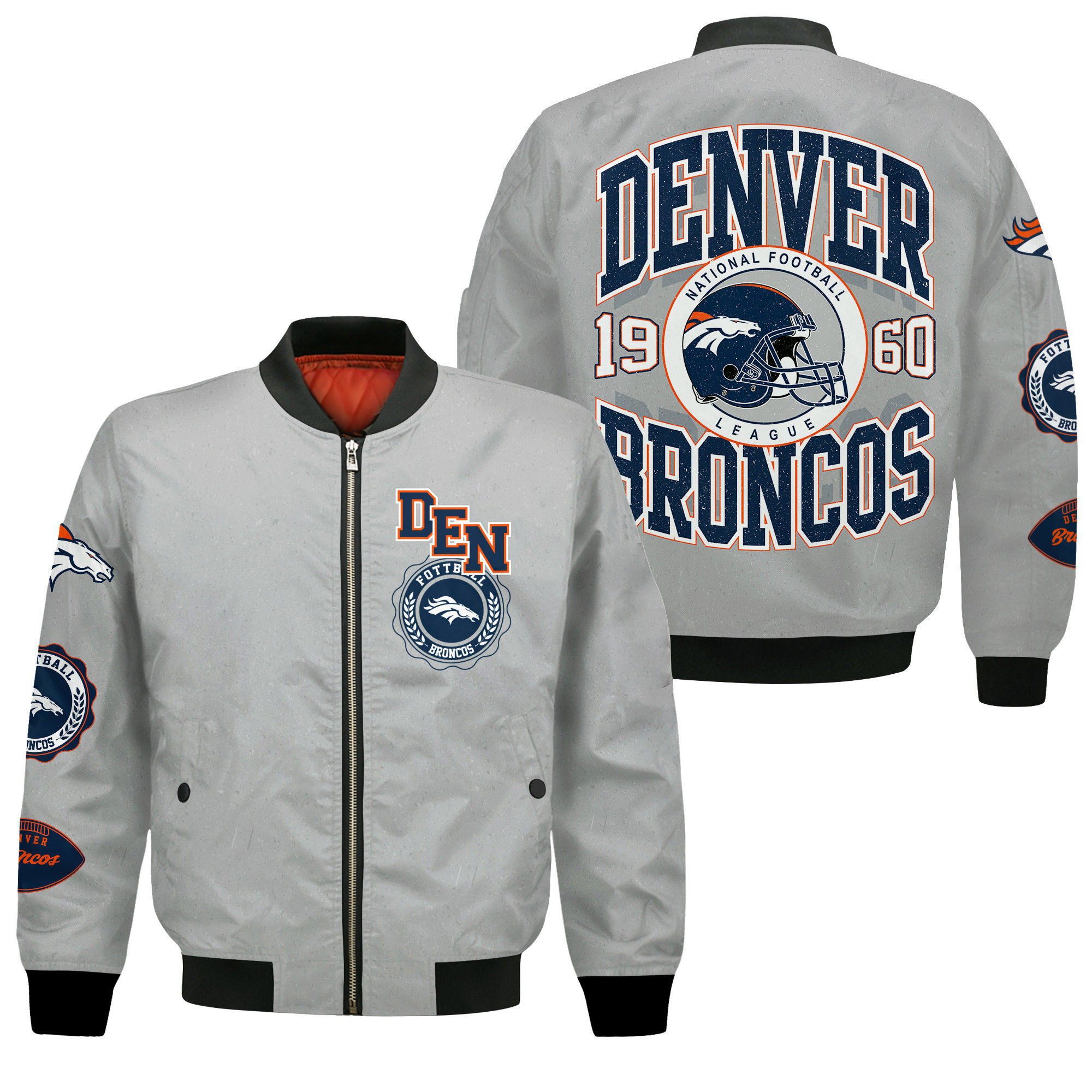 Denver Broncos NFL 2024 -25 Feel The Power Bomber Jacket