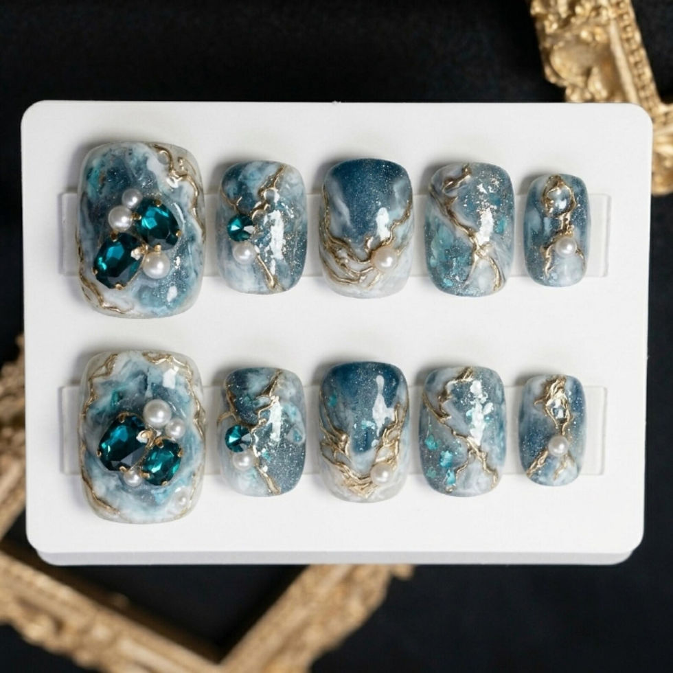 Thumbnail: press on nails, custom nails, fake nails, Nails Art, custom nail, Gift for her