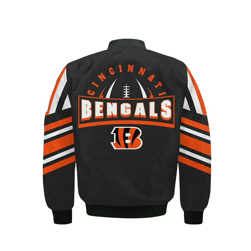 Thumbnail: Cincinnati Bengals Football Team 2024- 25 Immortal Faith Bomber Jacket