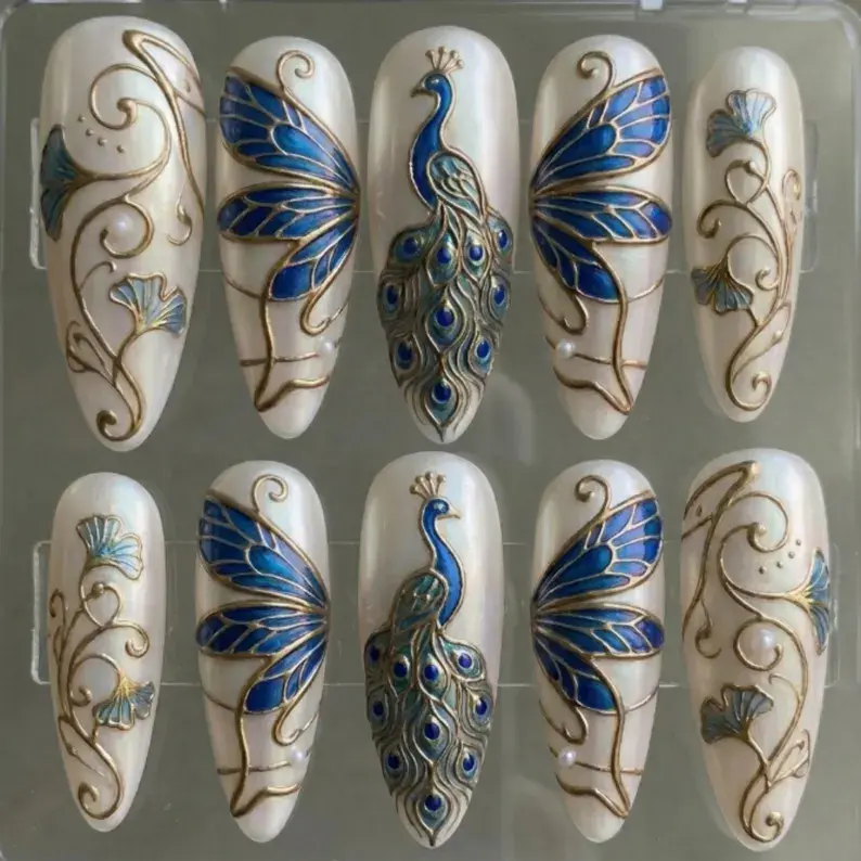 press on nails, custom press on nails, fake nails, Nails Art