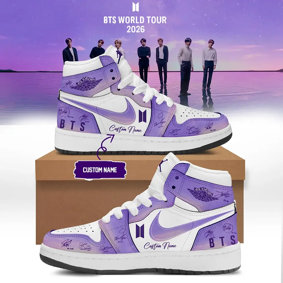 Thumbnail: BTS WORLD TOUR 'ARIRANG' Limited Edition Signature Custom Air Force 1 Sneakers