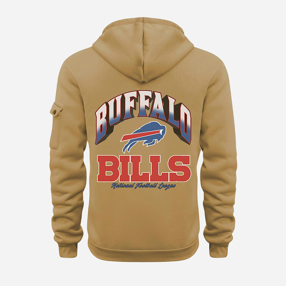 Thumbnail: Buffalo Bills Gold Quarter Zip Hoodie