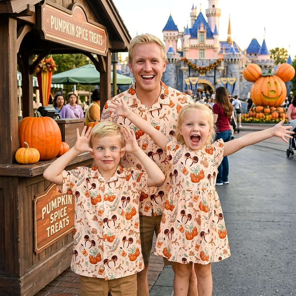 Thumbnail: Mouse Halloween Matching Family Outfit, Minnie Pumpkin Skater Dress