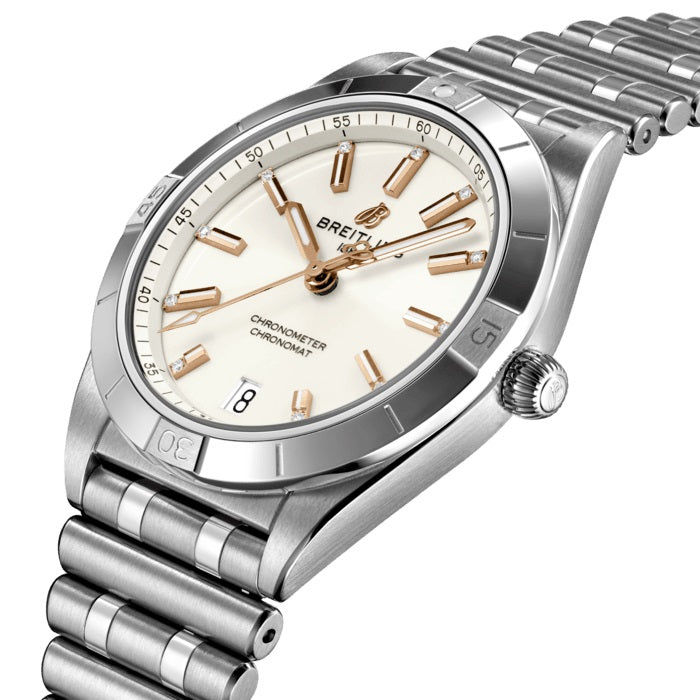 Thumbnail: Breitling Chronomat Automatic 36, 36mm White Dial Ref# A10380101A2A1