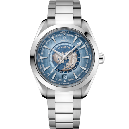 Omega Seamaster Aqua Terra 150M 43 mm, steel on steel, Blue Dial