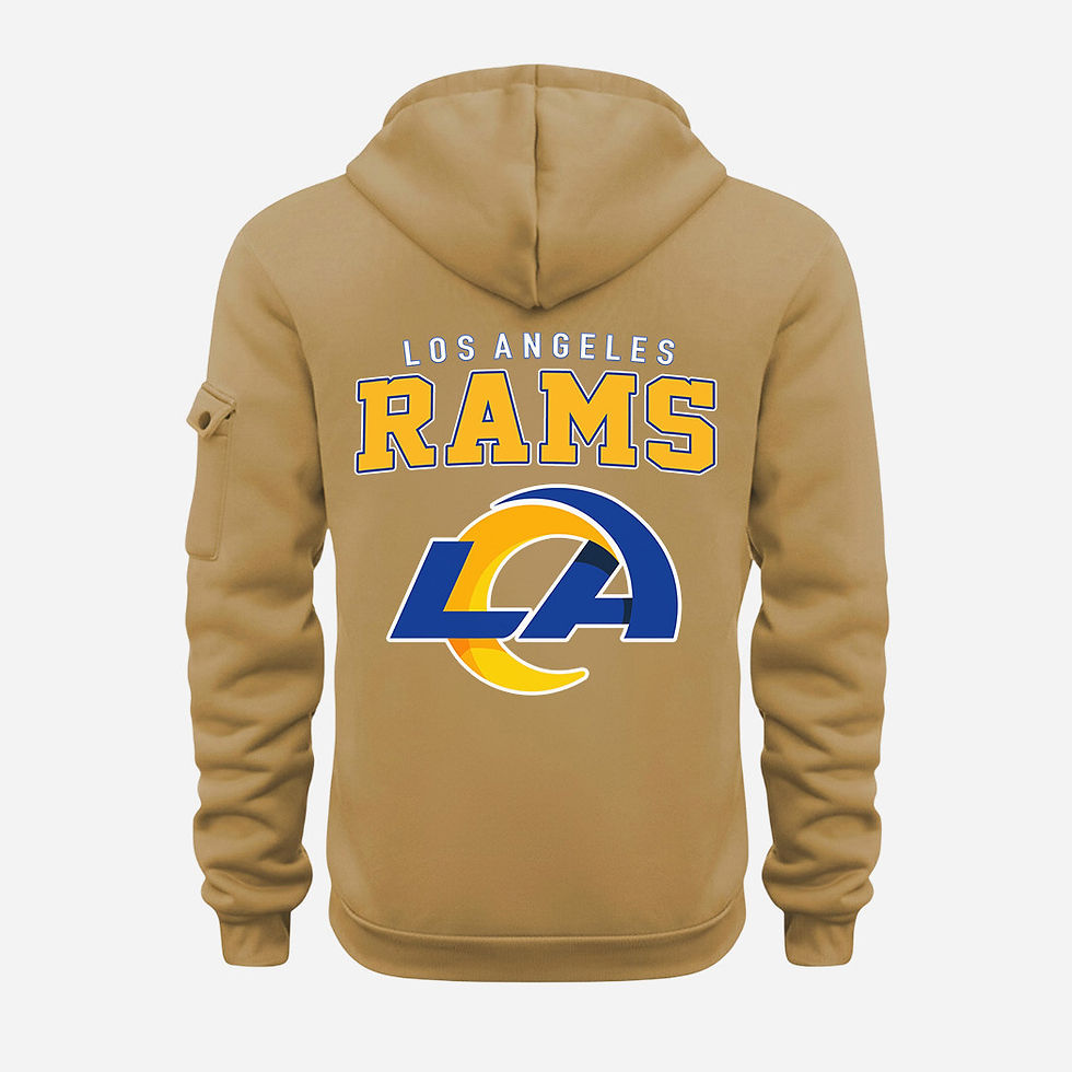 Thumbnail: Los Angeles Rams Gold Quarter Zip Hoodie