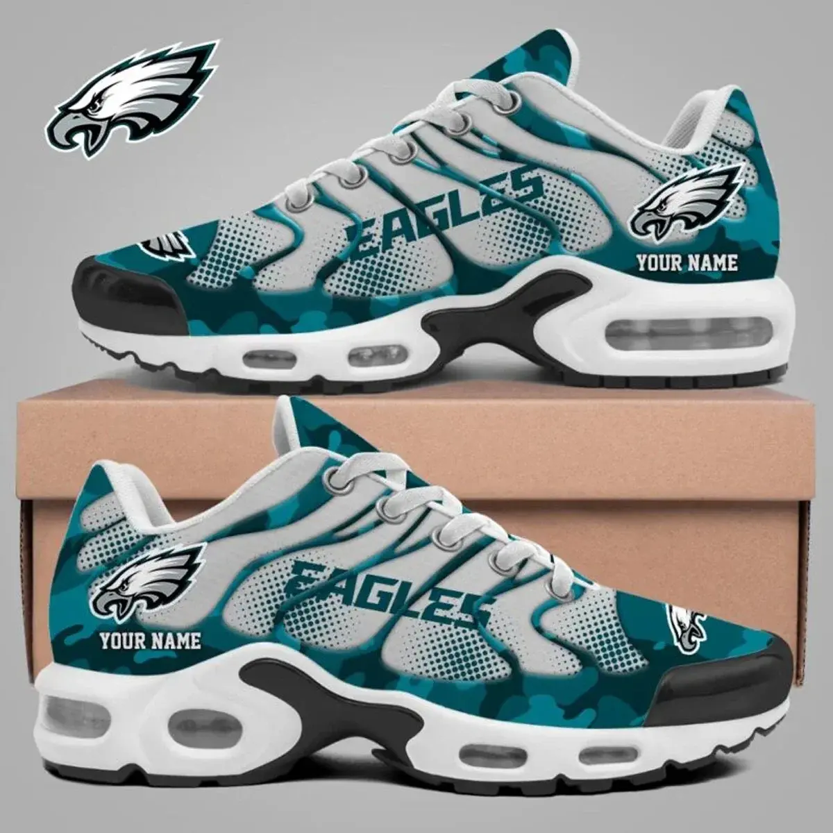 Philadelphia Eagles Custom Air-Style Sneakers V.6