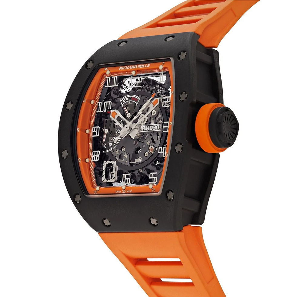 Thumbnail: Richard Mille RM 030 Americas Black Carbon Orange Strap