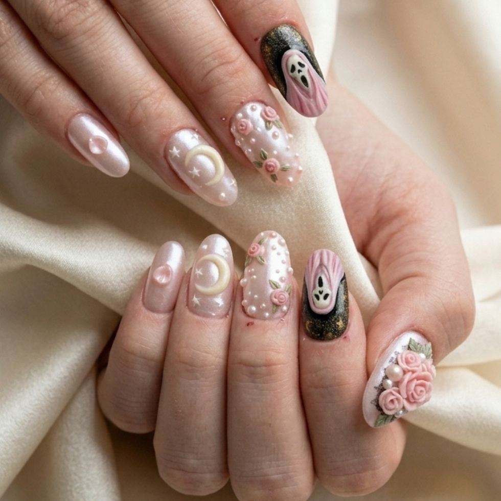 Thumbnail: press on nails, custom press on nails, fake nails, Nails Art
