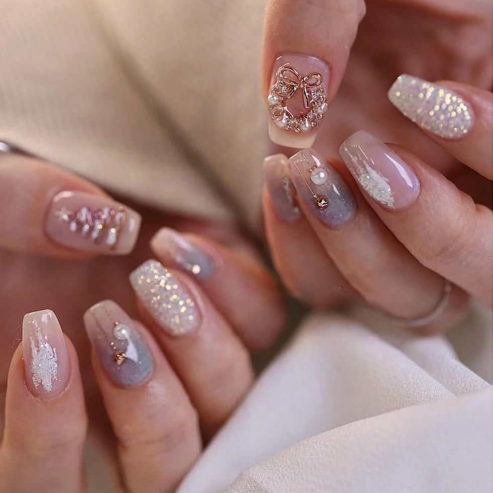 Thumbnail: press on nails, custom press on nails, fake nails, Nails Art