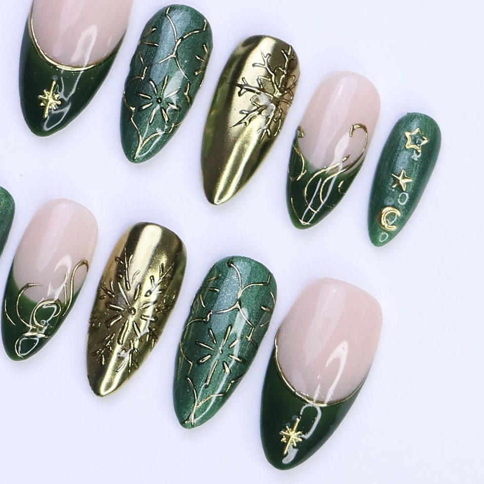 Thumbnail: press on nails, custom press on nails, fake nails, Nails Art