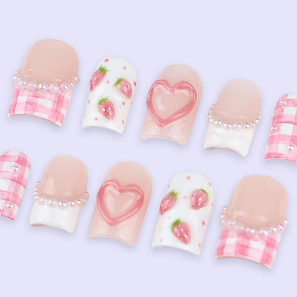 Thumbnail: press on nails, custom nails, fake nails, Nails Art, custom nail, Gift for her