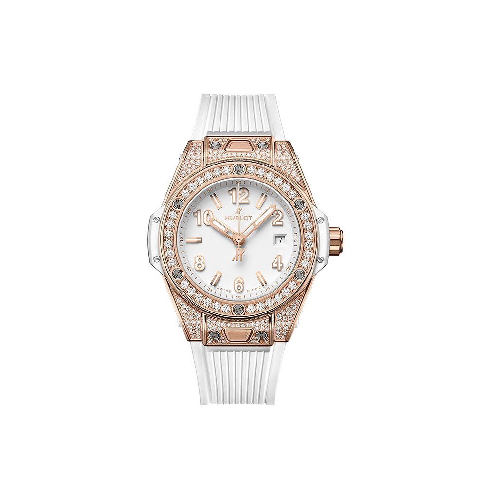 Thumbnail: Hublot Big Bang One Click King Gold White PAVÉ Ref# 485.OE.2080.RW.1604