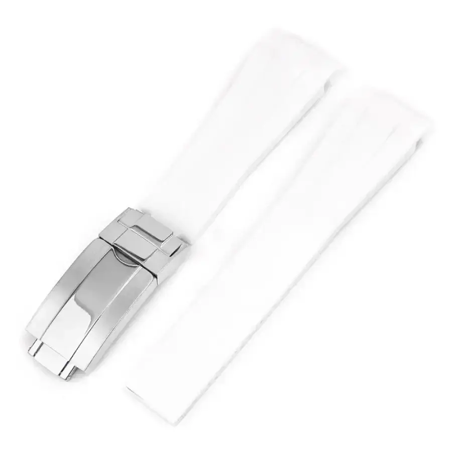 Thumbnail: United Luxury White Rubber Strap for Explorer II