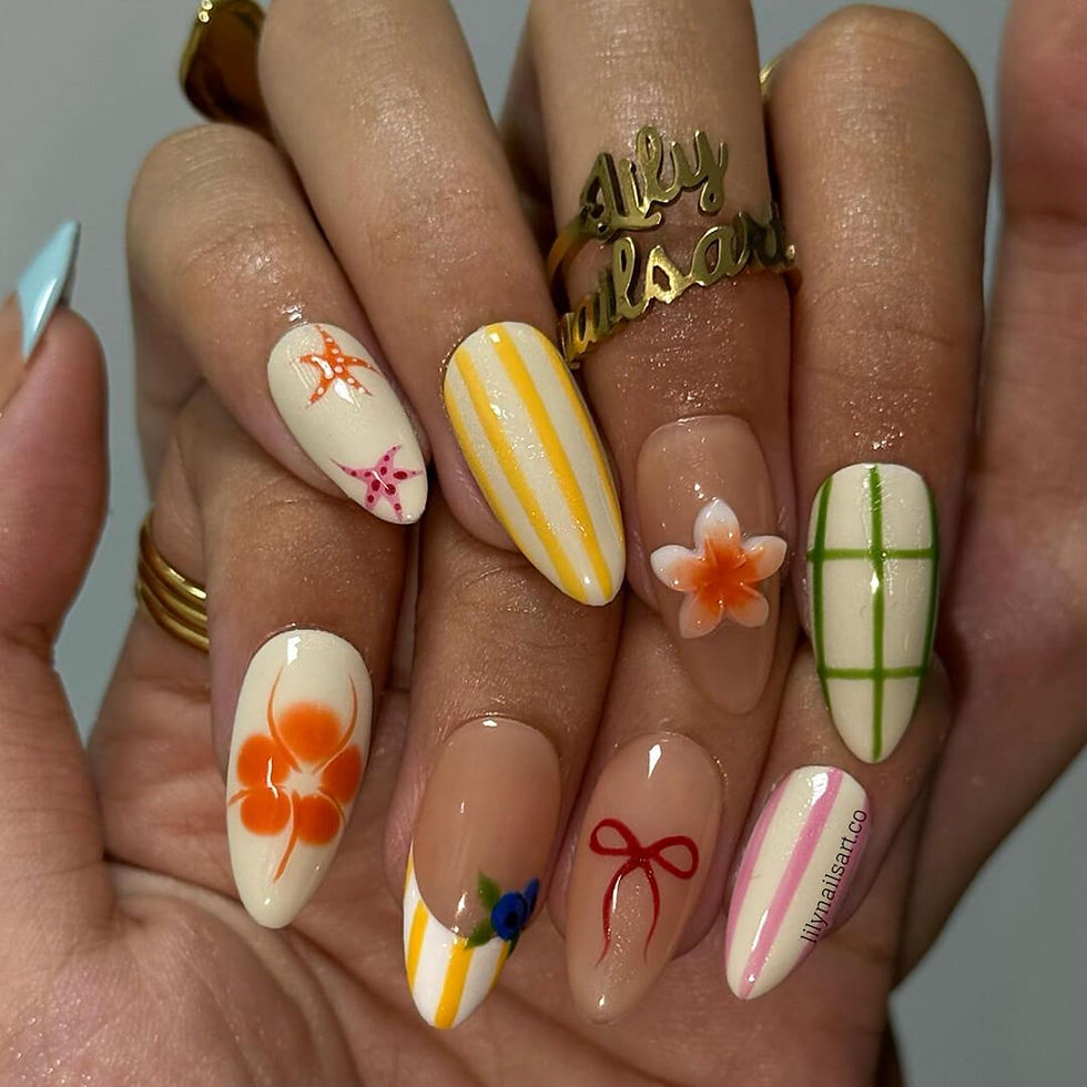 Thumbnail: press on nails, custom press on nails, fake nails, Nails Art
