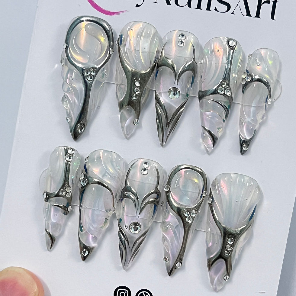 Thumbnail: press on nails, custom nails, fake nails, Nails Art