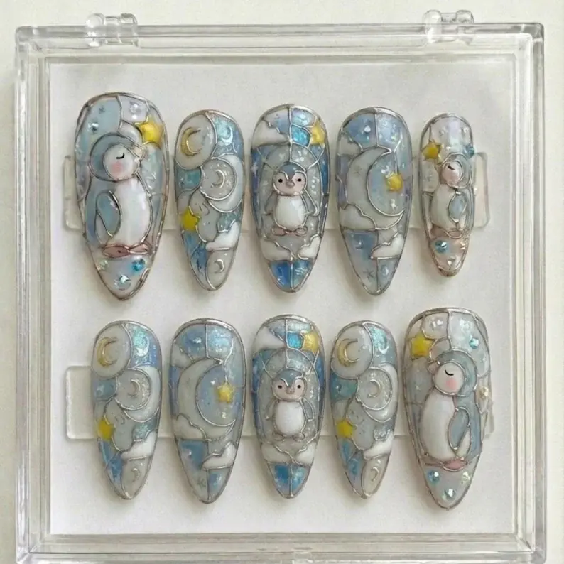 press on nails, custom press on nails, fake nails, Nails Art