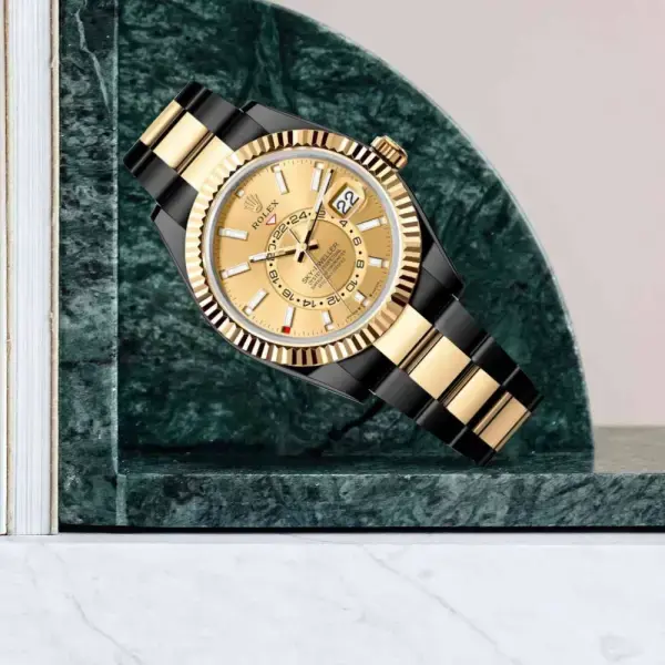 Thumbnail: Rolex Sky-Dweller 42mm – (PVD) – Champagne Stick Dial Ref# 336933