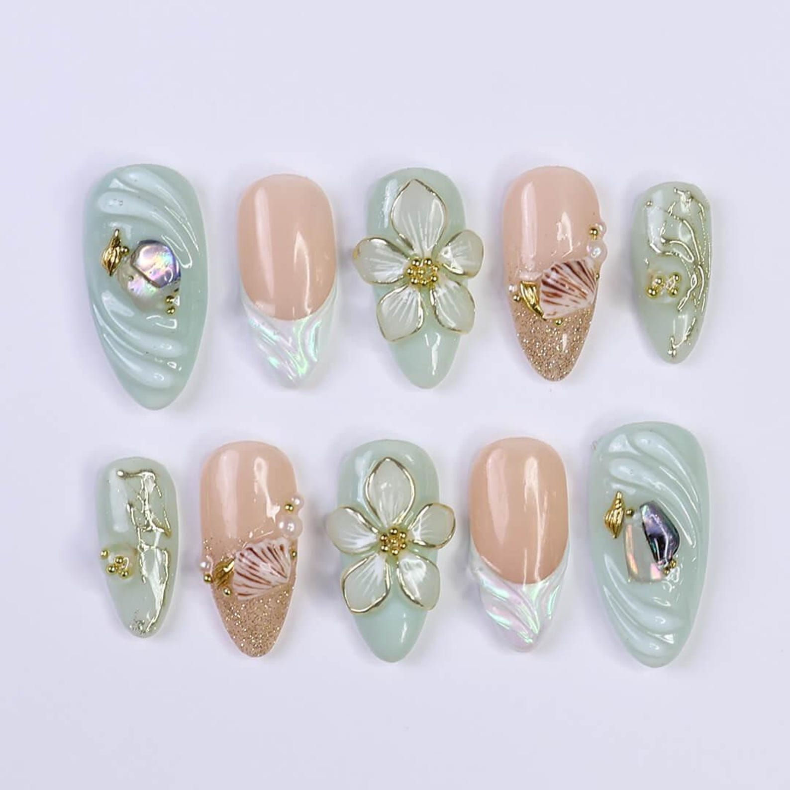 press on nails, custom press on nails, fake nails, Nails Art