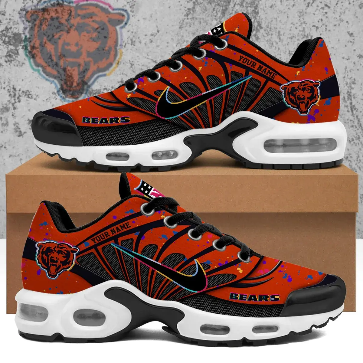 Chicago Bears Custom Air-Style Sneakers