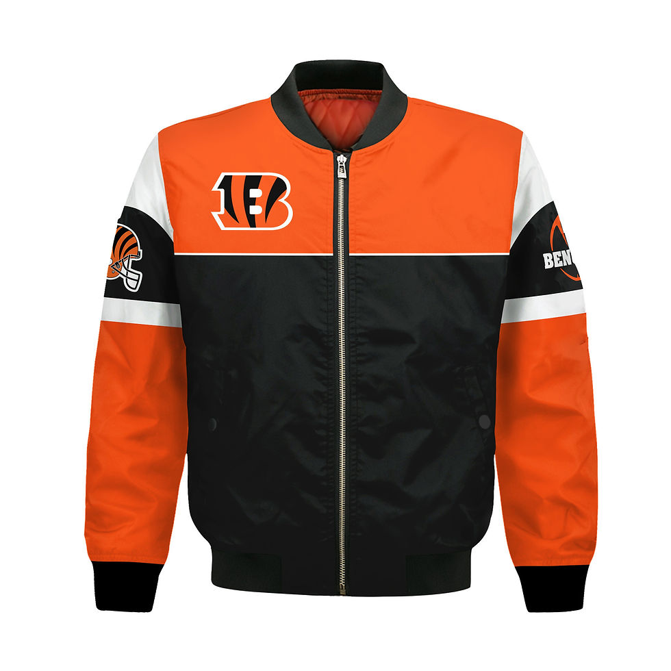 Thumbnail: Cincinnati Bengals National Football League 2024 -25 Feel The Power Bomber Jacke
