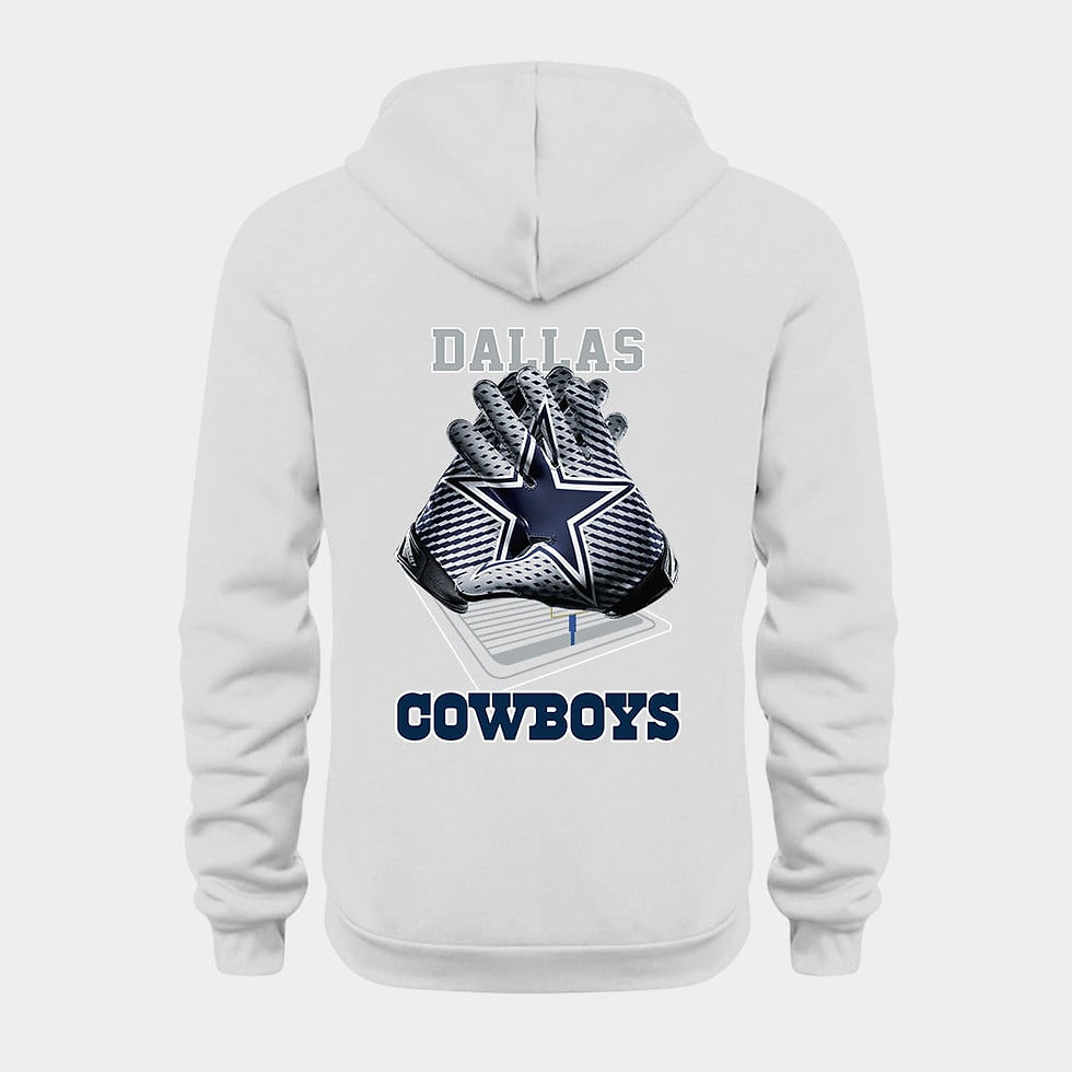 Thumbnail: Dallas Cowboys White Quarter Zip Hoodie