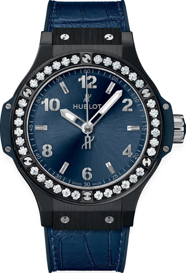 Thumbnail: Hublot Big Bang, Ceramic Blue Diamonds, 38mm Ref# 361.CM.7170.LR.1204