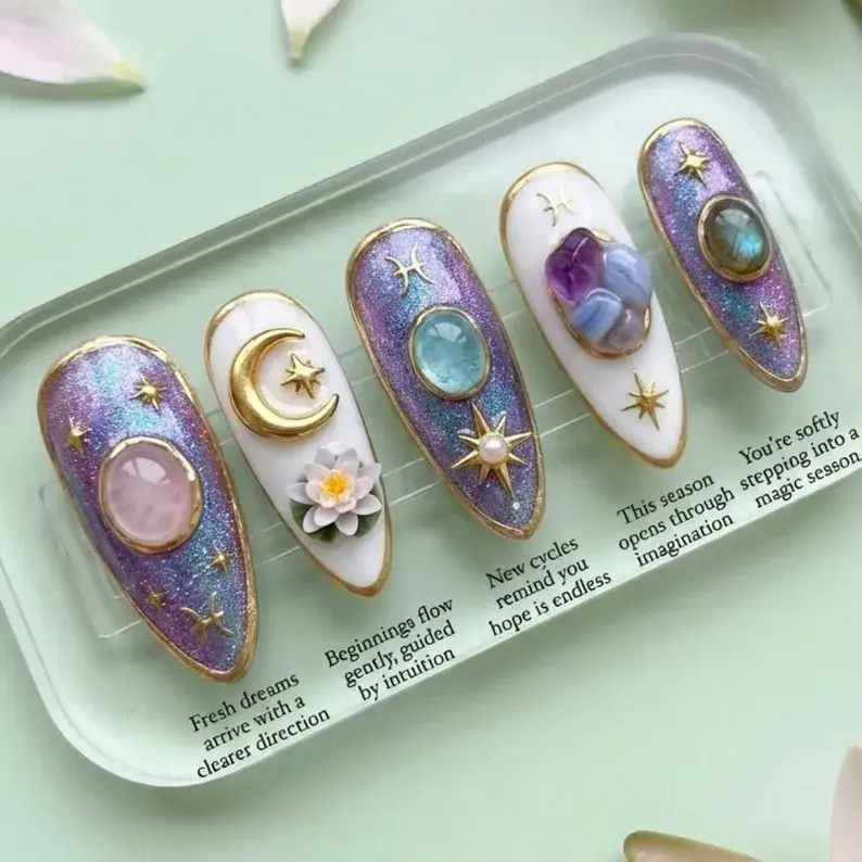 press on nails, custom press on nails, fake nails, Nails Art