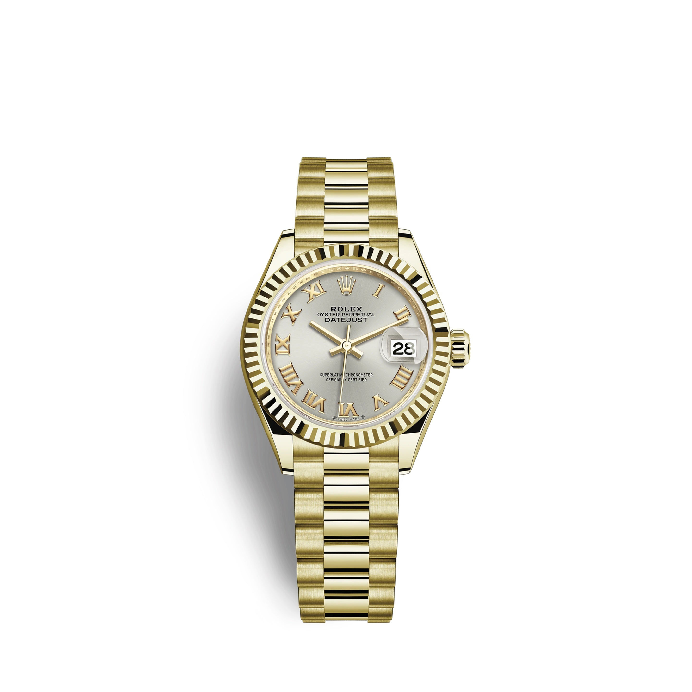 Rolex Lady-Datejust 28, 18k Yellow Gold Ref# 279178-0020
