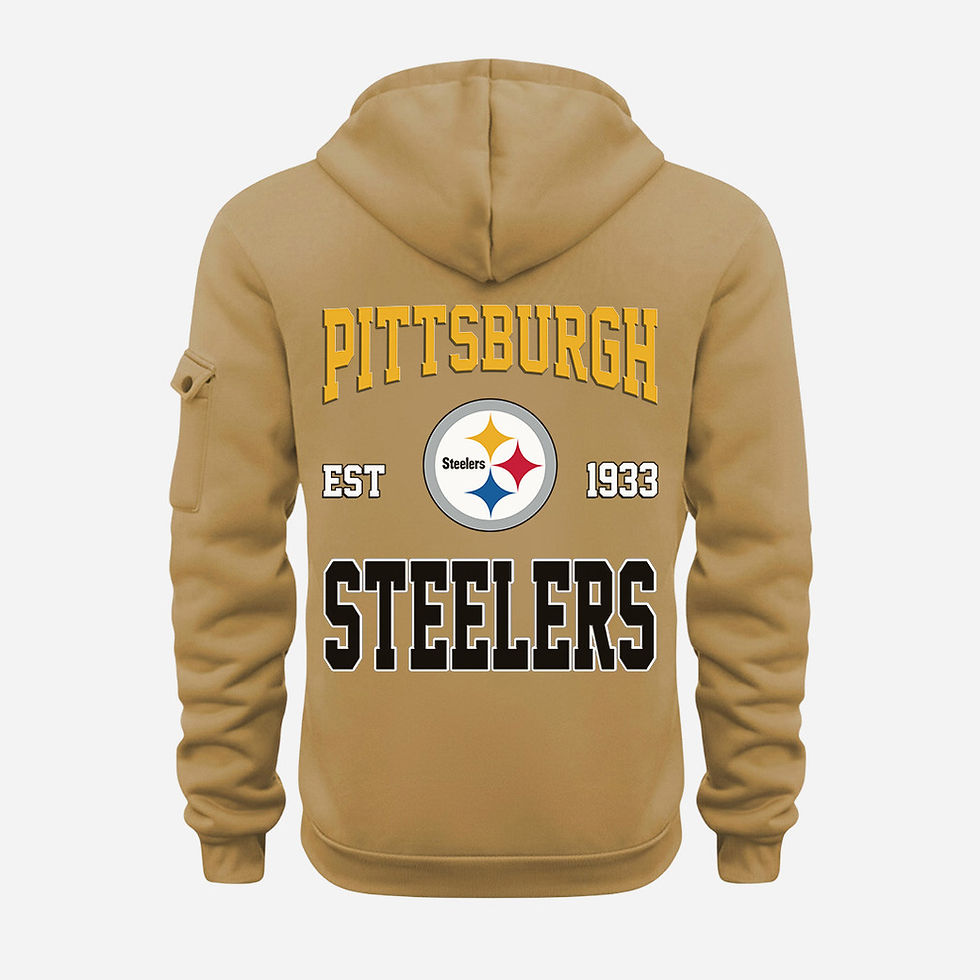 Thumbnail: Pittsburgh Steelers Gold Quarter Zip Hoodie