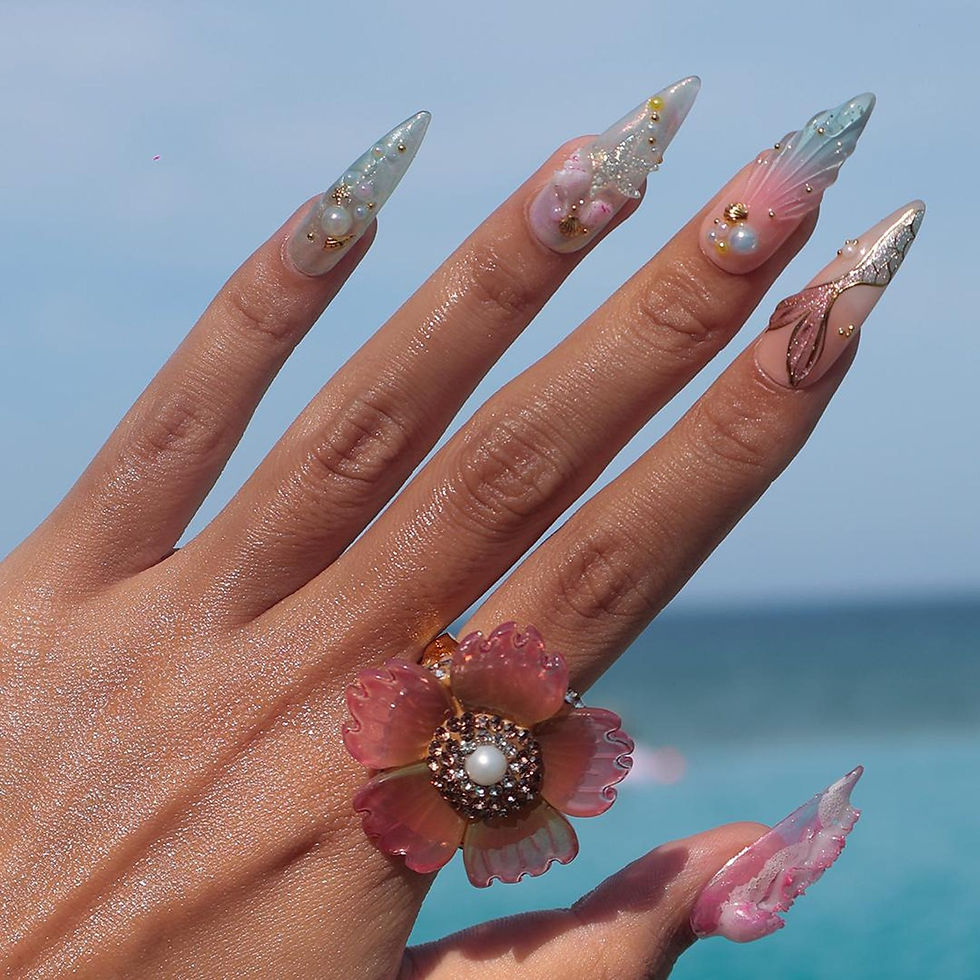 Thumbnail: press on nails, custom press on nails, fake nails, Nails Art