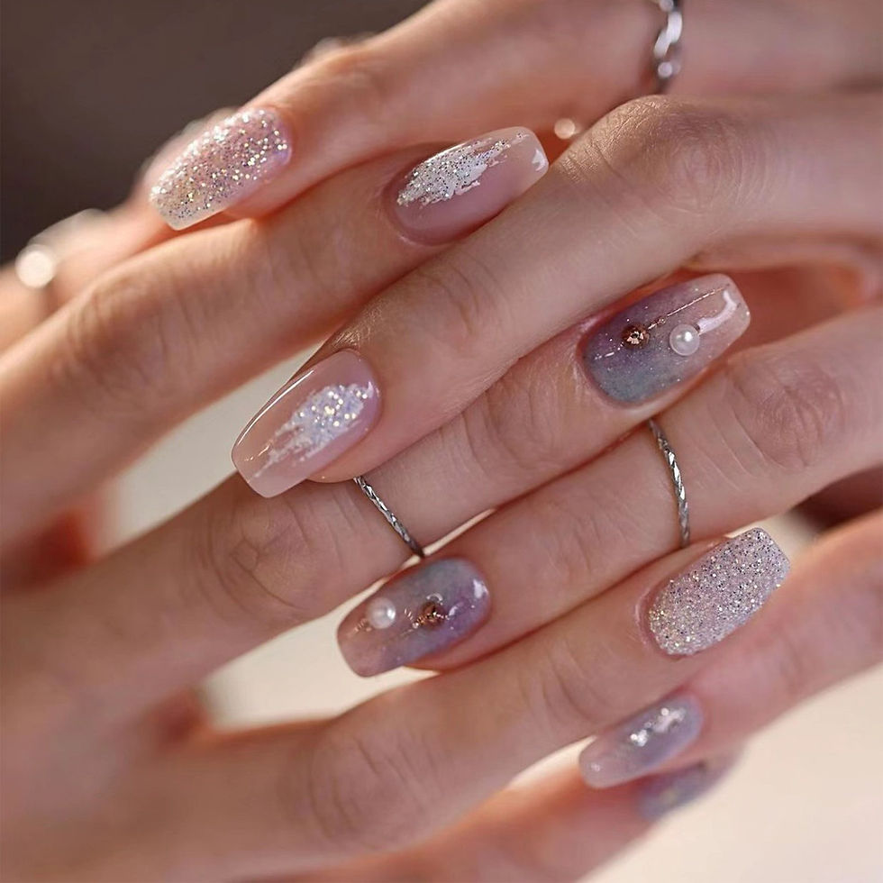 Thumbnail: press on nails, custom press on nails, fake nails, Nails Art