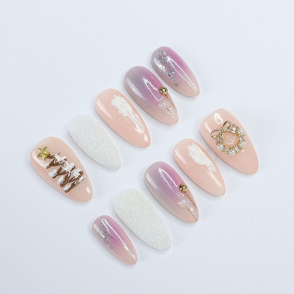 Thumbnail: press on nails, custom press on nails, fake nails, Nails Art