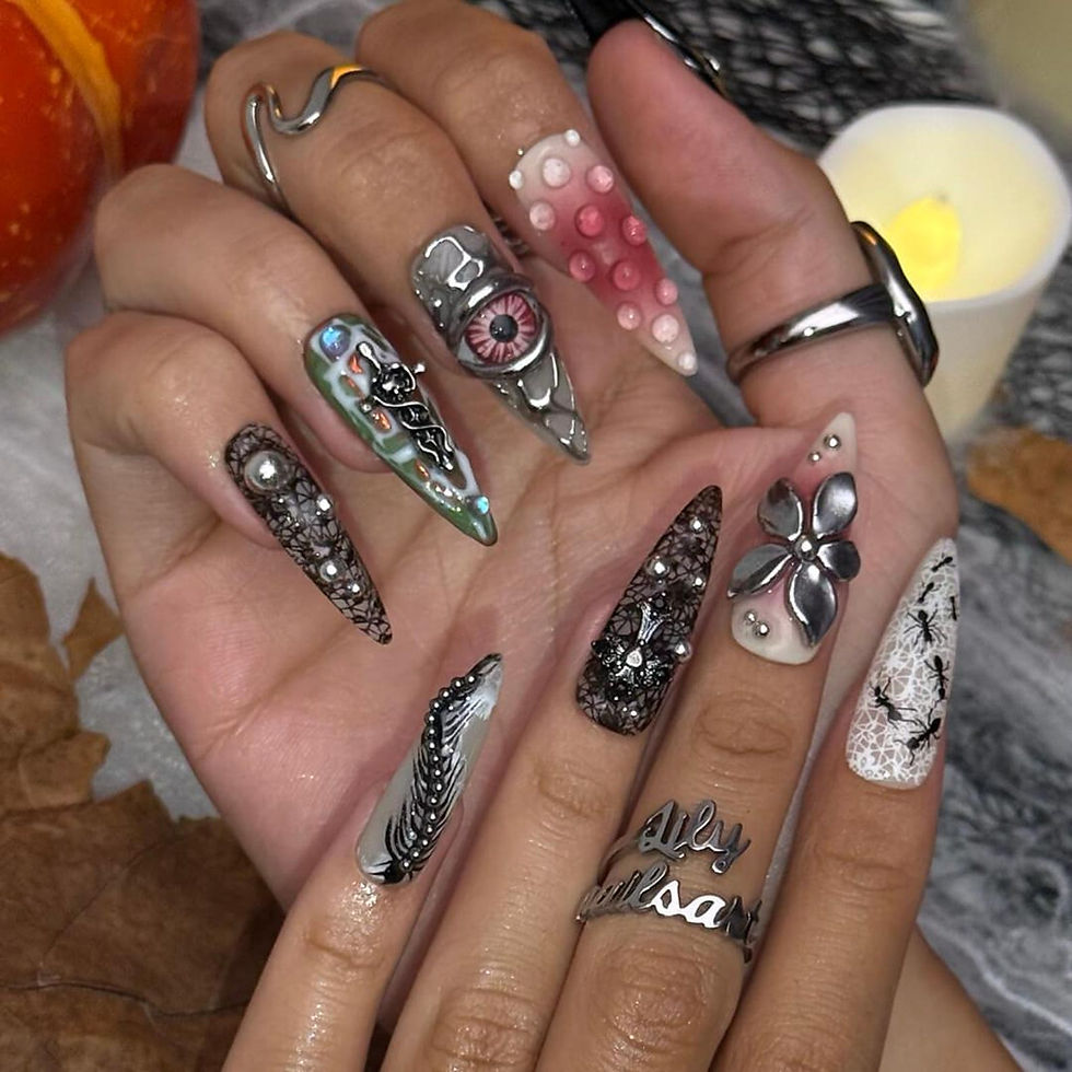 Thumbnail: press on nails, custom nails, fake nails, Nails Art, custom nail
