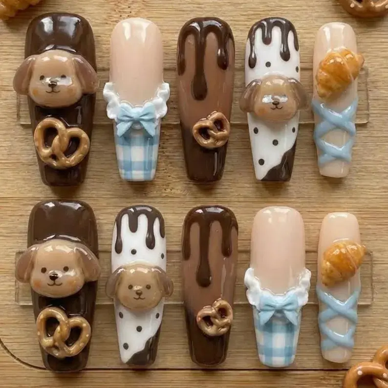 press on nails, custom press on nails, fake nails, Nails Art