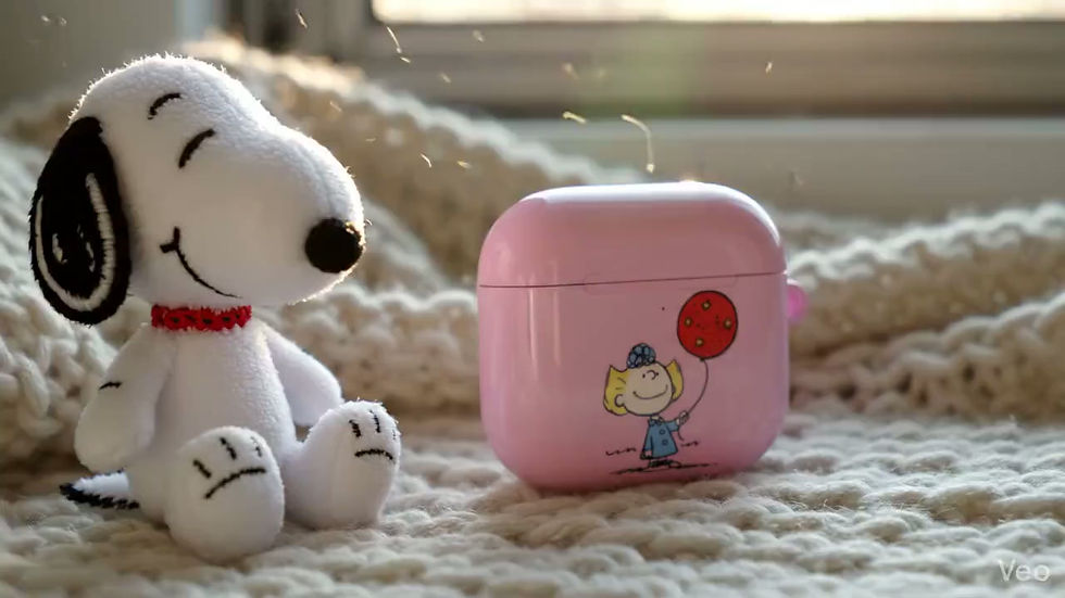 Thumbnail: Peanuts Cute Sally Brown with Red Balloon AirPod Case | Pink Cute Cartoon